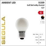 SEGULA LED Golfball opal-matt E27 3,3W 1900-2700K dimmbar