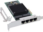 InLine&reg; Quad Gigabit Netzwerkkarte, 4x RJ45 1 Gb/s, PCIe x4