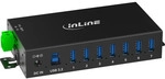 InLine&reg; USB 3.2 Gen.1 Industrie-Hub, 7 Port, Aluminiumgeh&auml;use, mit Netzteil