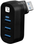 Techly Mini-Dreh-Hub 3x USB 3.0