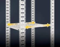 INTELLINET 19" Fachboden variable Schienen 750mm tief grau