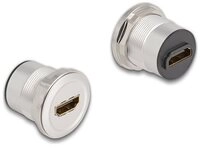 DELOCK HDMI Einbaubuchse 8K 60 HZ Aluminium