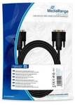 MediaRange DVI Anschlusskabel 2x DIV (24+1-polig) 2m schwarz