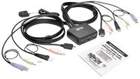 Eaton 2-Port USB/HD Cable KVM Switch with Audio/Video