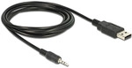 DeLOCK 1.8m USB 2.0-A/2.5mm audio cable