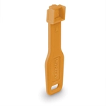 LINDY RJ45 Port Schl&ouml;sser Orange, 10 Stck + 1 Schl&uuml;ssel