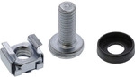 InLine&reg; K&auml;figmutternset M6, je 100x K&auml;figmuttern, Unterlegscheiben, Schrauben