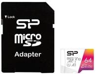 Silicon Power MicroSD Card 64GB UHS-1 Elite/CL.10 ink.AdNEU