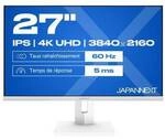 JAPANNEXT 68,6cm JN-IPS270UHD60F-C65W-HSP-W HDMI/DP UHD