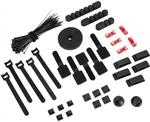 Sharkoon OfficePal Cable Organizer (schwarz, 136-teilig)