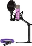 Rode Microphones NT1 Signature +XLR-Kabel+Desktop Studio Arm (lila, Bundle)