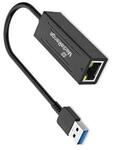 MediaRange USB-A Netzwerkadaper mit RJ45 Port, 20cm, sw