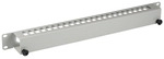 19" 1HE Kabelf&uuml;hrungspanel mit, Abdeckung, RAL7035
