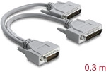 Delock Adapter Y-Kabel Seriell RS-232 LFH D-Sub HD 60 Pin Stecker zu 2 x D-Sub...