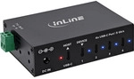 InLine&reg; USB 3.2 Gen.1 Industrie-Hub, USB-C, 4-Port, mit Netzteil