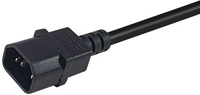 Equip Stromkabel C14 ->CEE 7/3 St/Bu schwarz 0.25m