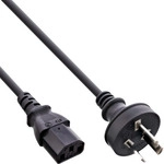 InLine&reg; Netzkabel, Netzstecker Australien auf Kaltger&auml;testecker C13, 1,8m