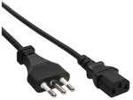 InLine&reg; Netzkabel, Netzstecker Italien auf Kaltger&auml;testecker C13, 3,0m