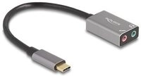 DELOCK Externe USB Type-C Soundkarte mit 2 x 3,5 mm Klink-Bu