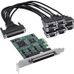 InLine&reg; Schnittstellenkarte, PCIe x1 zu 8x RS-232, D-Sub 9 Stecker