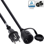 InLine&reg; Schutzkontakt-Verl&auml;ngerung, Outdoor IP44, Ber&uuml;hrungsschutz, 15m