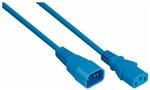 kabelmeister Kaltger&auml;teverl&auml;ngerung C14 an C13 blau 0,5m