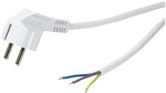 Logilink Power cable, CEE 7/7 (90&deg;) to open End, white, 1.5 m