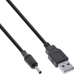 InLine&reg; USB DC Stromadapterkabel, USB A Stecker zu DC 3,5x1,35mm 3m
