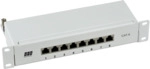 Mini-Patchpanel STP 8xRJ45 Cat.6, 10?, 1HE, RAL7035 grau