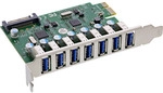 InLine&reg; Schnittstellenkarte, 7x USB-A 3.2 Gen.1, PCIe, SATA Strom, VL805