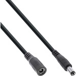 InLine&reg; DC Verl&auml;ngerungskabel, 5,5 x 2,5 mm, AWG 18, schwarz, 3 m