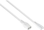 kabelmeister Euro-Verl&auml;ng. Stecker C8 an C7, wei&szlig;, 0,1m