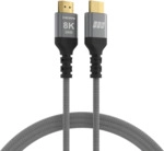 HDMI Kabel Ultra High-Speed 8K60Hz 48 Gbit/s, 2m grau komp. mit HDMI 2.1/2.0