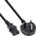 InLine&reg; Netzkabel, Netzstecker England auf Kaltger&auml;testecker C13, 3m