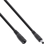 InLine&reg; DC Verl&auml;ngerungskabel, 4,0 x 1,7 mm, AWG 24, schwarz, 0,5 m