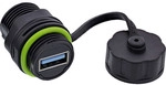 InLine&reg; USB-A-Kabelkupplung, mini, IP68, geschirmt, 2x USB-A Buchse