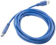 LANBERG USB-A Verl&auml;ngerungskabel M/F 3.0 3m blau