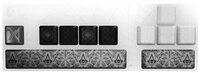 LEXIP BLACK FLAG RESYNCED TATOO KEYCAPS