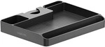 Pole mounted storage shelf, for 30-48mm poles, black