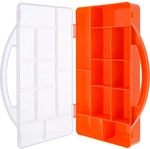 InLine&reg; Kleinteilebox, 11 F&auml;cher, Abmessungen: 271x186x40mm, orange