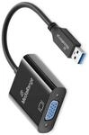 MediaRange USB-A 3.0 auf VGA(HD15)Video Konverter, 20cm, sw
