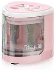 Peach PO102 Elektrischer Bleistiftspitzer Rose, Wei&szlig;