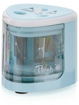 Peach PO102 Elektrischer Bleistiftspitzer Blau, Wei&szlig;