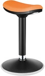 Ergonomic Height adjustable wobble stool, orange