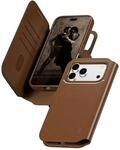 CARE by PanzerGlass Tango 2-in-1 Wallet Case Braun m. MagSafe iPhone 17 Pro Max