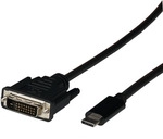 USB Typ C - DVI-D Kabel, USB Typ-C, Stecker - DVI-D Stecker, 1080P, 2m