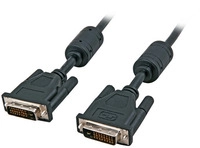DVI-D Dual Link Kabel, 2x DVI-D 24+1, St.-St., AWG 30, 2,0m, schwarz