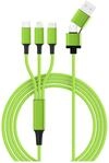 smrter Hydra ULTRA 5in1 Nylon-Ladekabel, 120cm, green retail