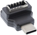 InLine&reg; USB 3.2 Adapter, USB-C Stecker zu intern USB-E Frontpanel Buchse