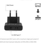 Club3D Ladeger&auml;t 2xUSB Typ C Slim PD3.1 65W, GaN retail